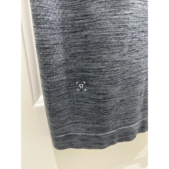 Lululemon Gray Vent Tech Short Sleeve Activewear Top Sz L - Picture 5 of 5